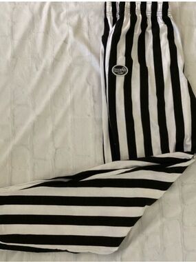 Black and White Striped Sweatpants